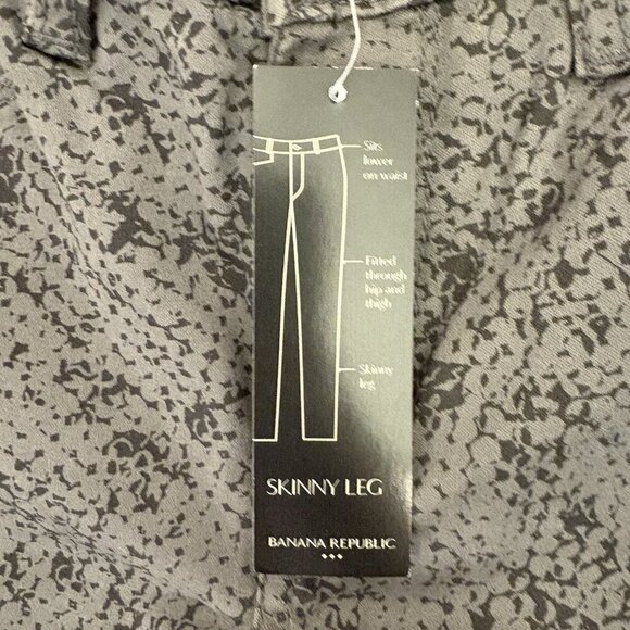 Banana Republic Womens Skinny Fit Pants Size 28 / 6 Gray Zip Hem Stretch NWT $79 - Picture 15 of 16